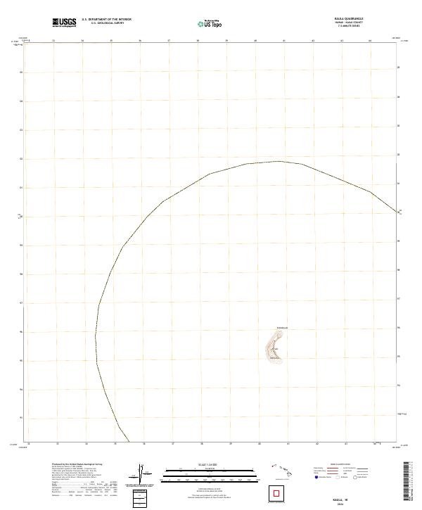 USGS Topographic Map – Kaula