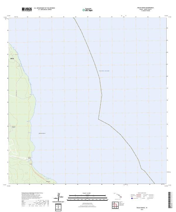 USGS Topographic Map – Keaau Ranch