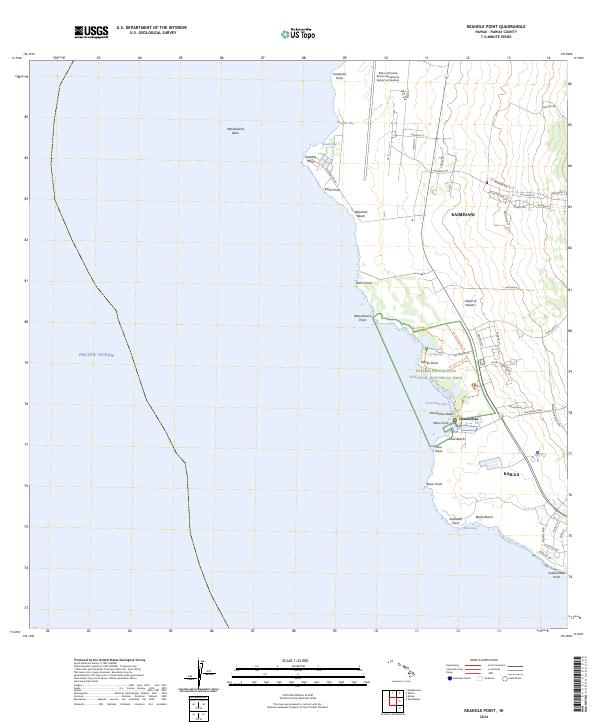 USGS Topographic Map – Keahole Point