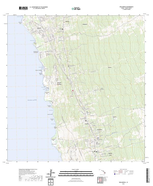 USGS Topographic Map – Kealakekua