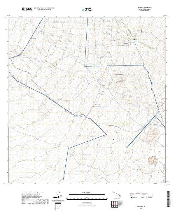 USGS Topographic Map – Keamuku