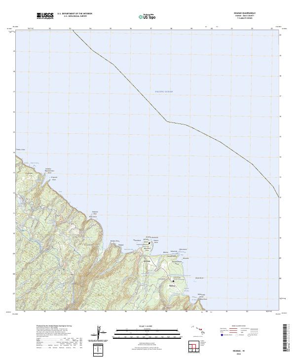 USGS Topographic Map – Keanae