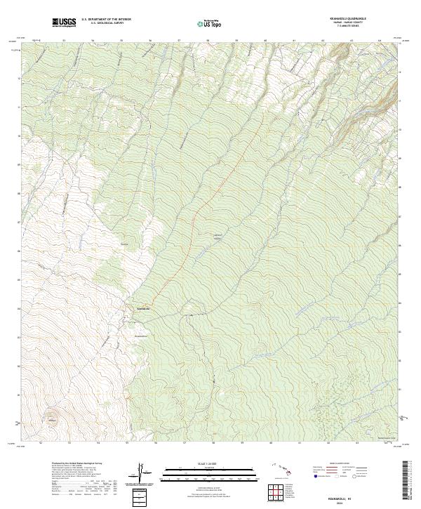 USGS Topographic Map – Keanakolu
