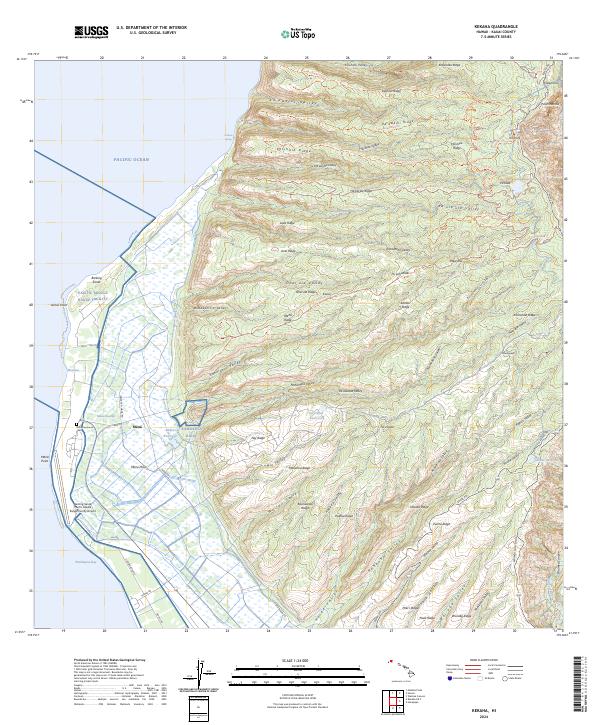 USGS Topographic Map – Kekaha