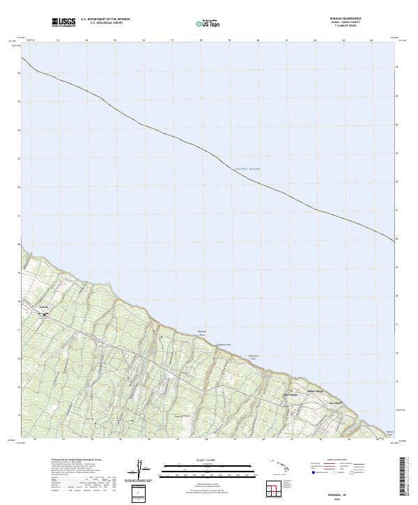 USGS Topographic Map – Kukaiau