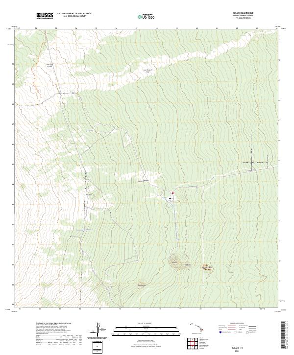 2024 Map of Kulani, 2024 Print