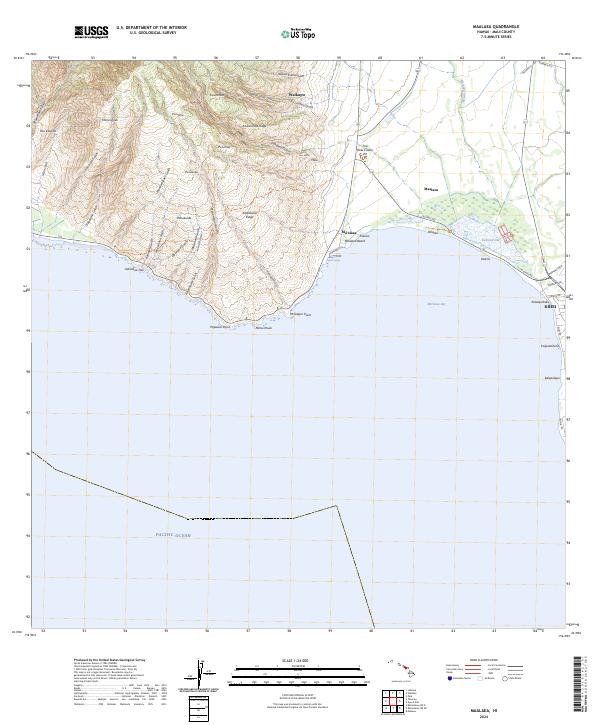 USGS Topographic Map – Maalaea
