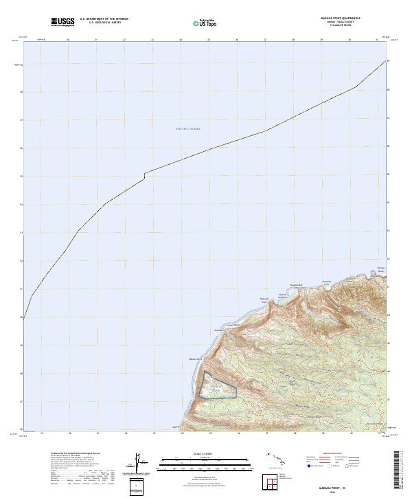 USGS Topographic Map – Makaha Point