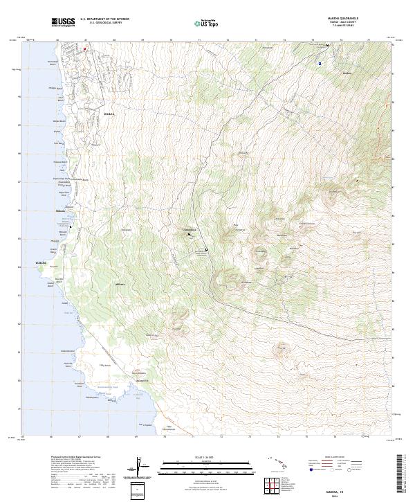 USGS Topographic Map – Makena