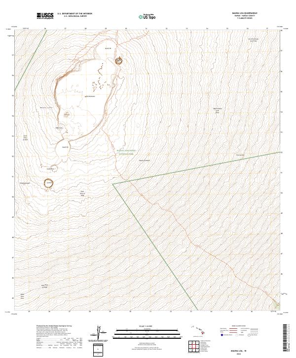 USGS Topographic Map – Mauna Loa