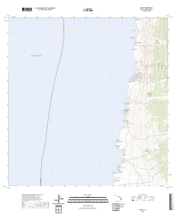 USGS Topographic Map – Milolii
