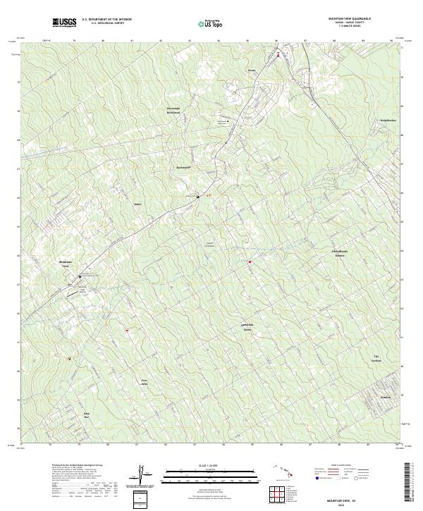 USGS Topographic Map – Mountain View