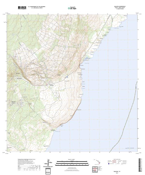 USGS Topographic Map – Naalehu