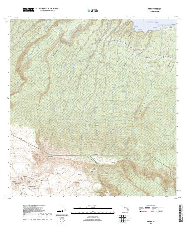 USGS Topographic Map – Nahiku