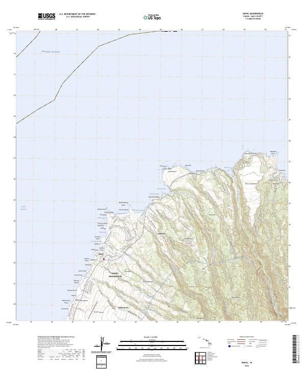 USGS Topographic Map – Napili