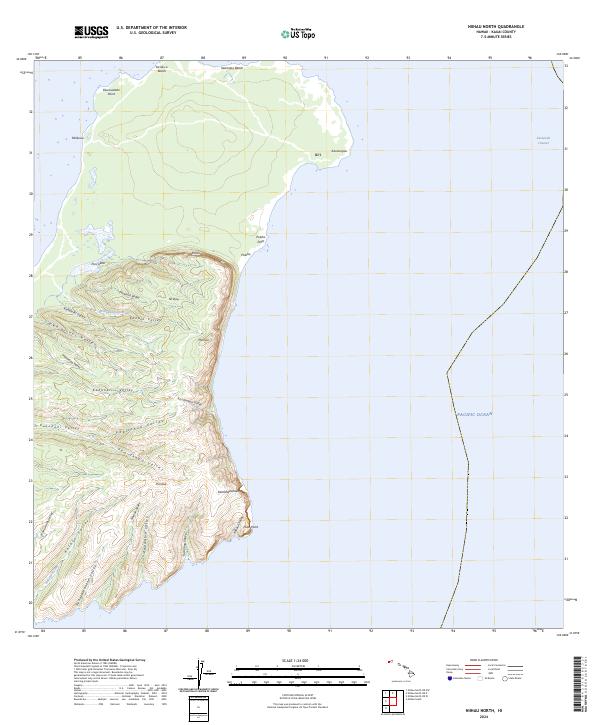 USGS Topographic Map – Niihau North