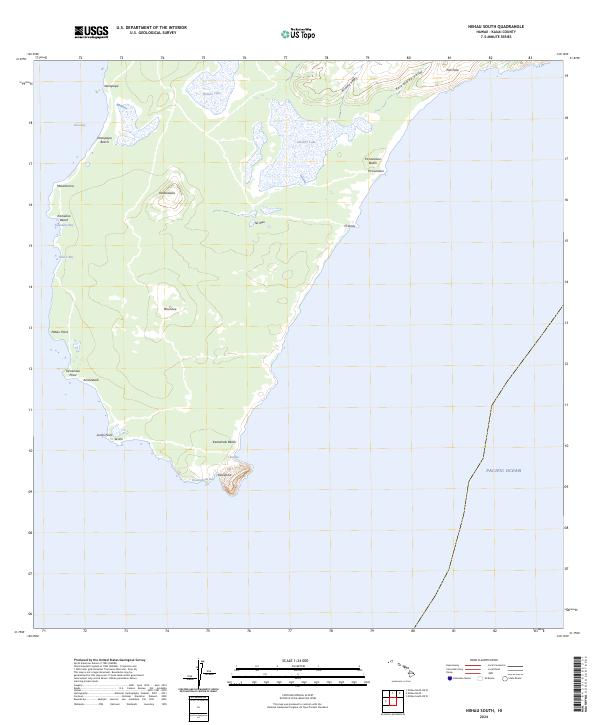 USGS Topographic Map – Niihau South