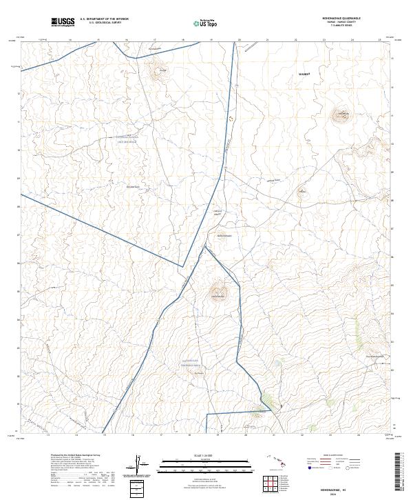 2024 Map of Nohonaohae, 2024 Print