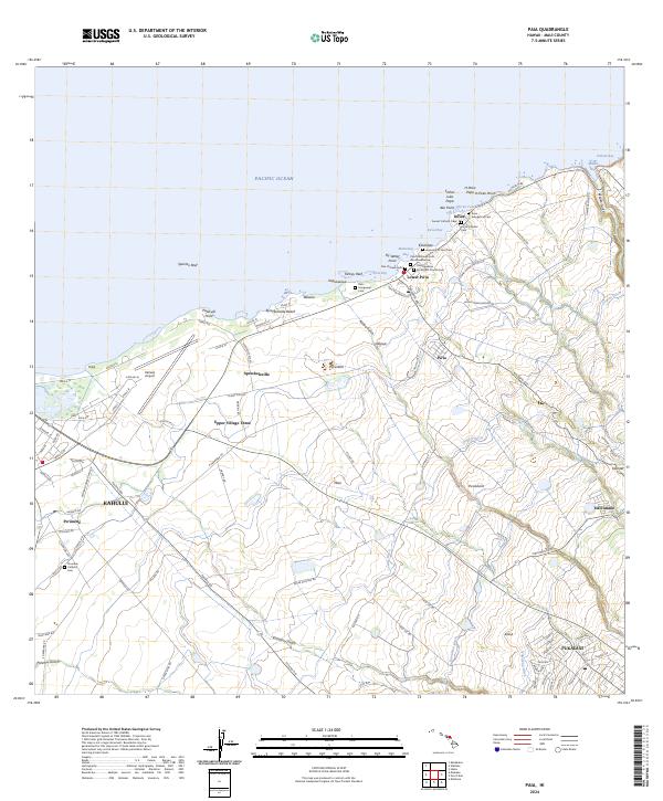 USGS Topographic Map – Paia