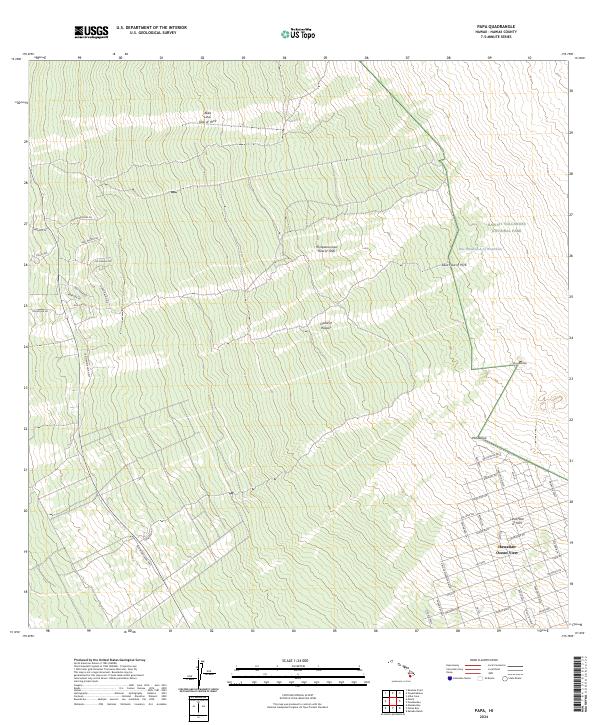 USGS Topographic Map – Papa