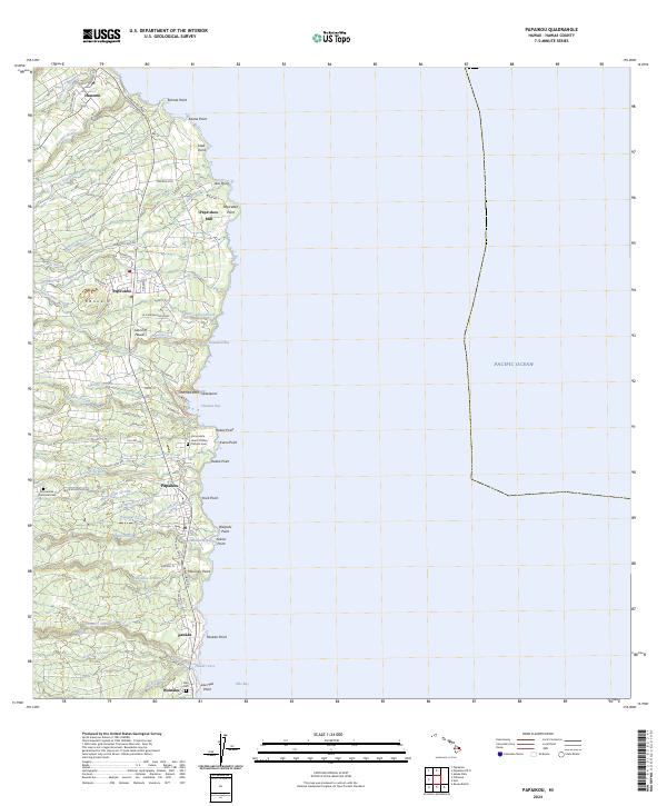 USGS Topographic Map – Papaikou