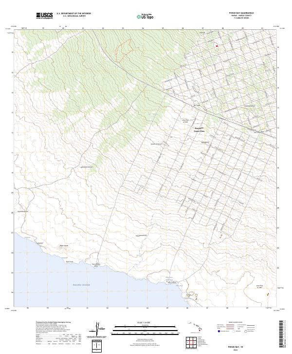 USGS Topographic Map – Pohue Bay