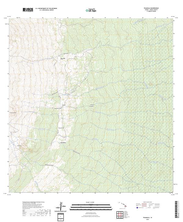 2024 Map of Puaakala, 2024 Print