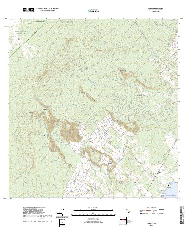 USGS Topographic Map – Punaluu