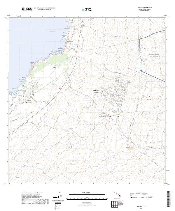 USGS Topographic Map – Puu Hinai