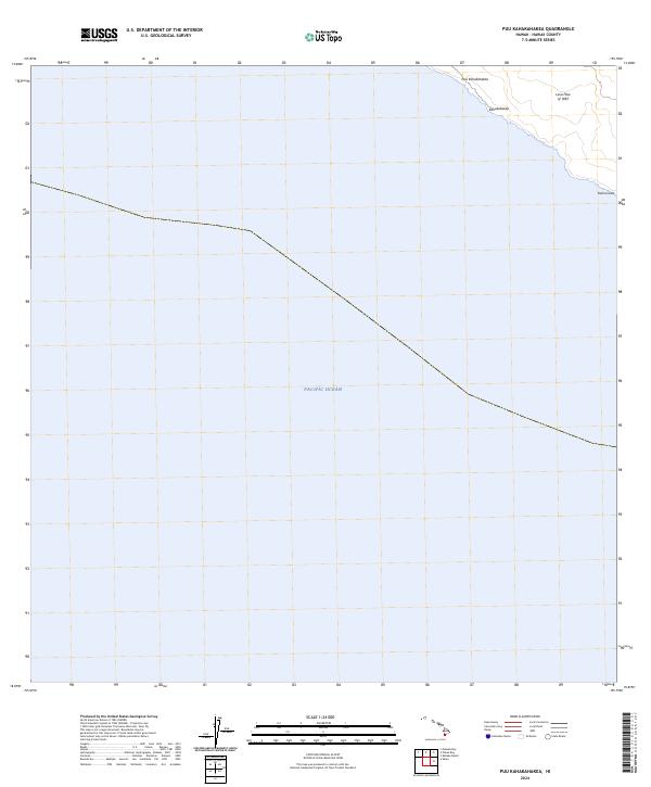USGS Topographic Map – Puu Kahakahakea