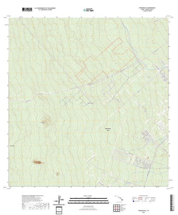 USGS Topographic Map – Puumakaala