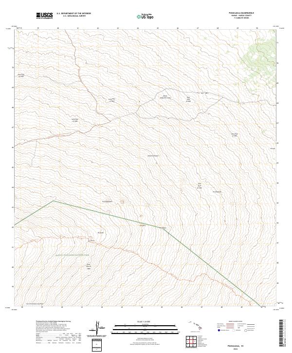 USGS Topographic Map – Puuulaula