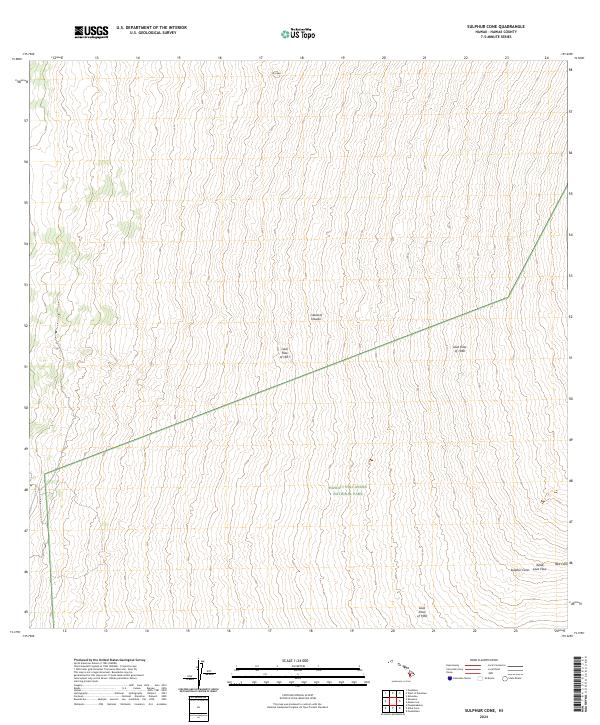 2024 Map of Sulphur Cone, 2024 Print