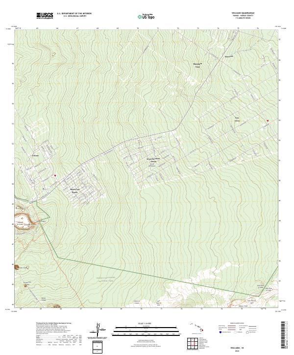 USGS Topographic Map – Volcano