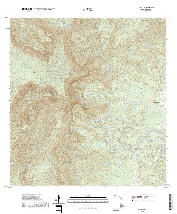 USGS Topographic Map – Waialeale