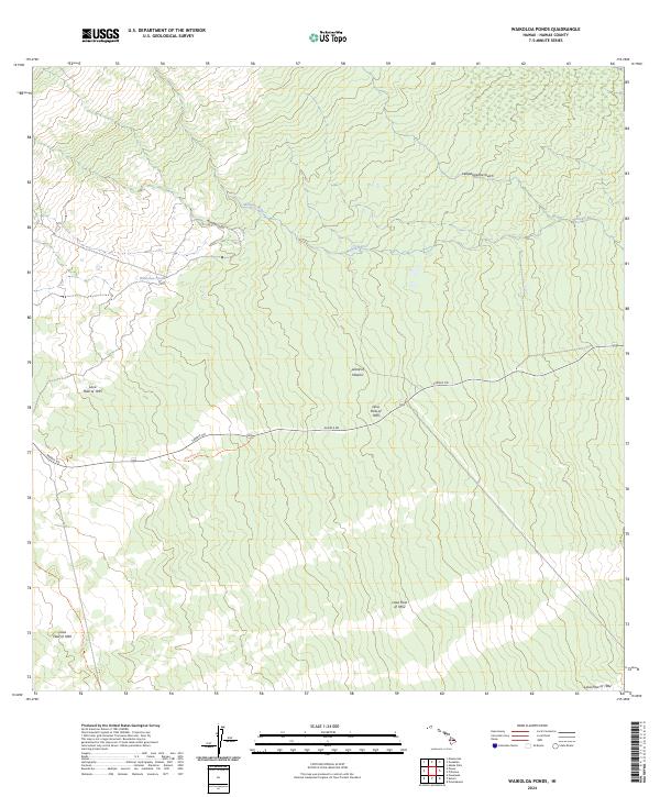 USGS Topographic Map – Waikoloa Ponds