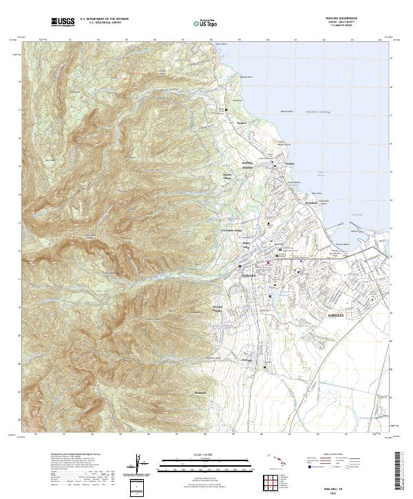 USGS Topographic Map – Wailuku