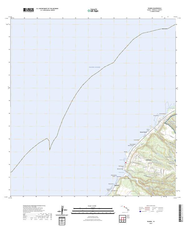 USGS Topographic Map – Waimea