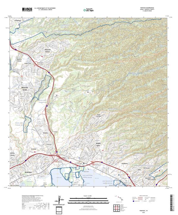 USGS Topographic Map – Waipahu