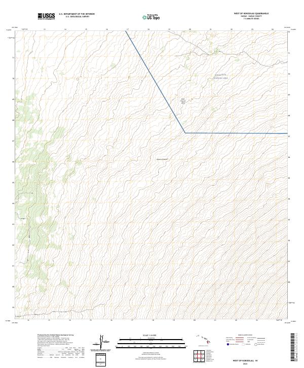 2024 Map of West of Kokoolau, 2024 Print