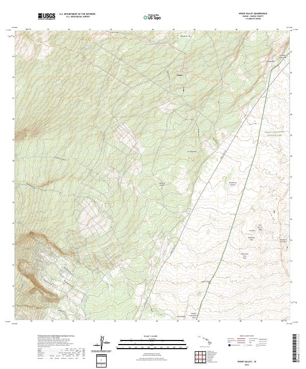 USGS Topographic Map – Wood Valley