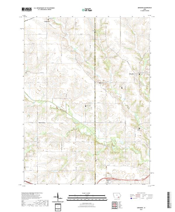 USGS Topographic Map – Abingdon