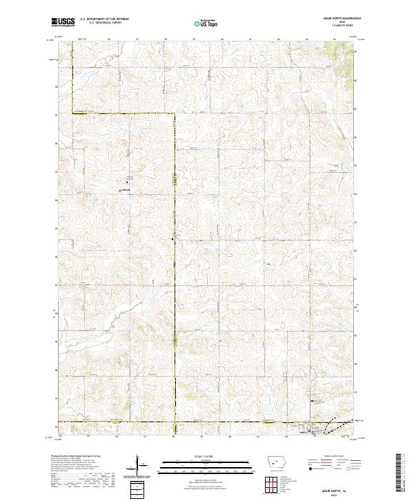 USGS Topographic Map – Adair North