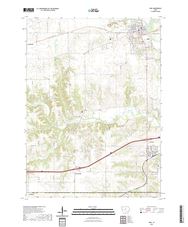 USGS Topographic Map – Adel