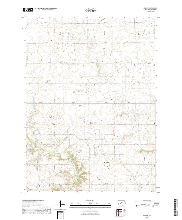USGS Topographic Map – Adel NW