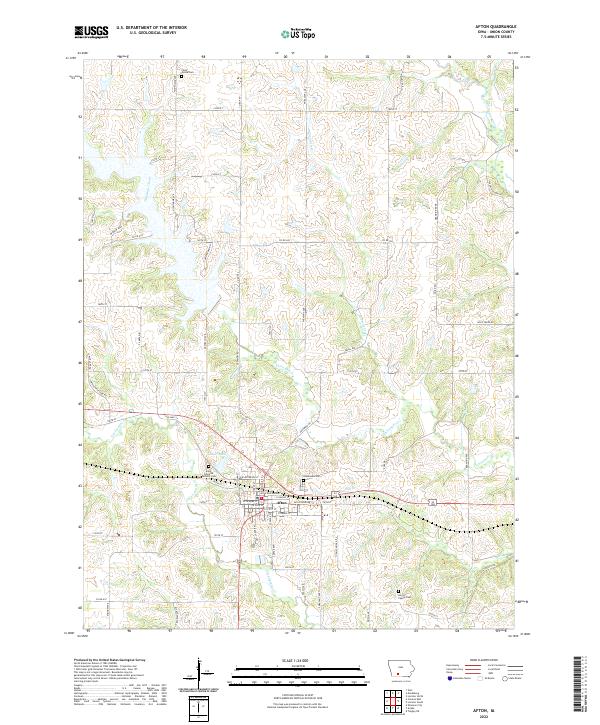 USGS Topographic Map – Afton