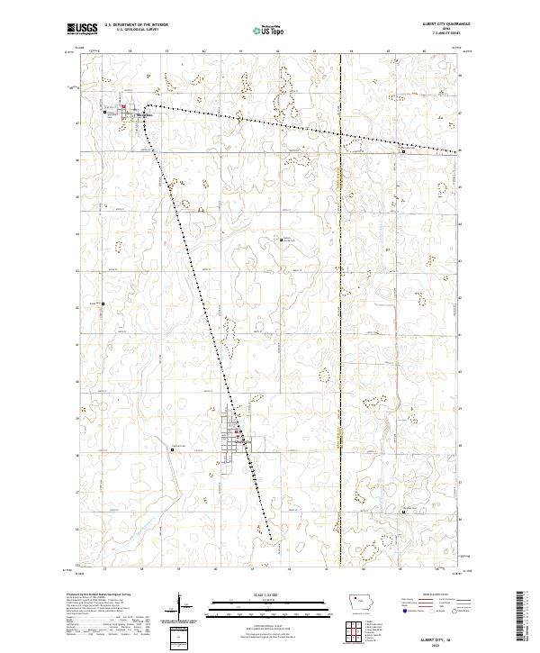 USGS Topographic Map – Albert City