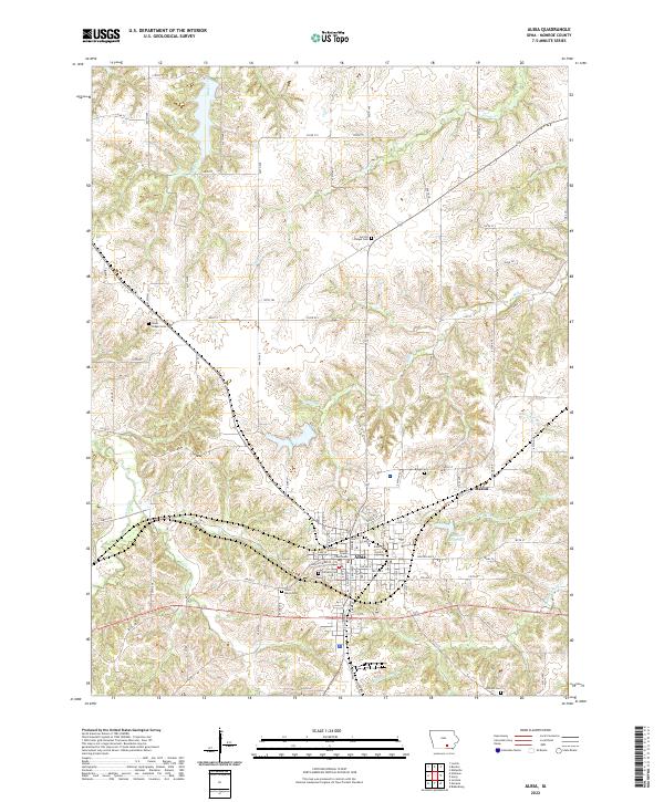 USGS Topographic Map – Albia