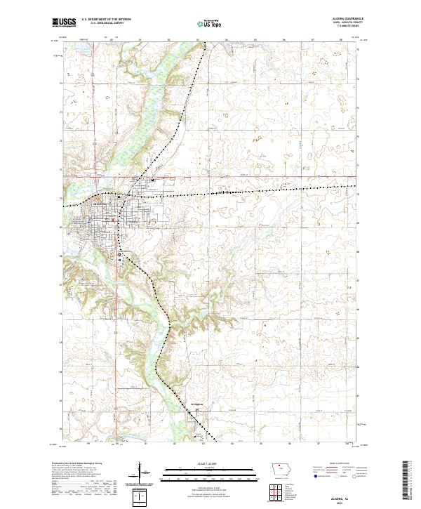 USGS Topographic Map – Algona