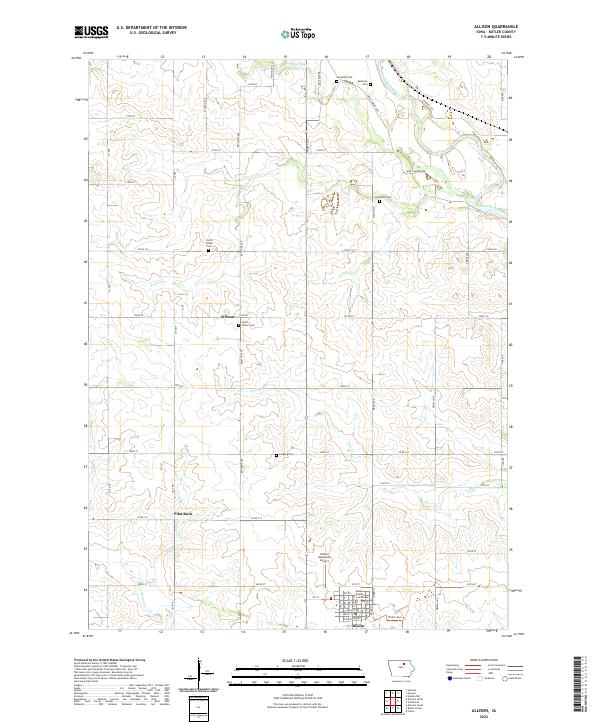 USGS Topographic Map – Allison